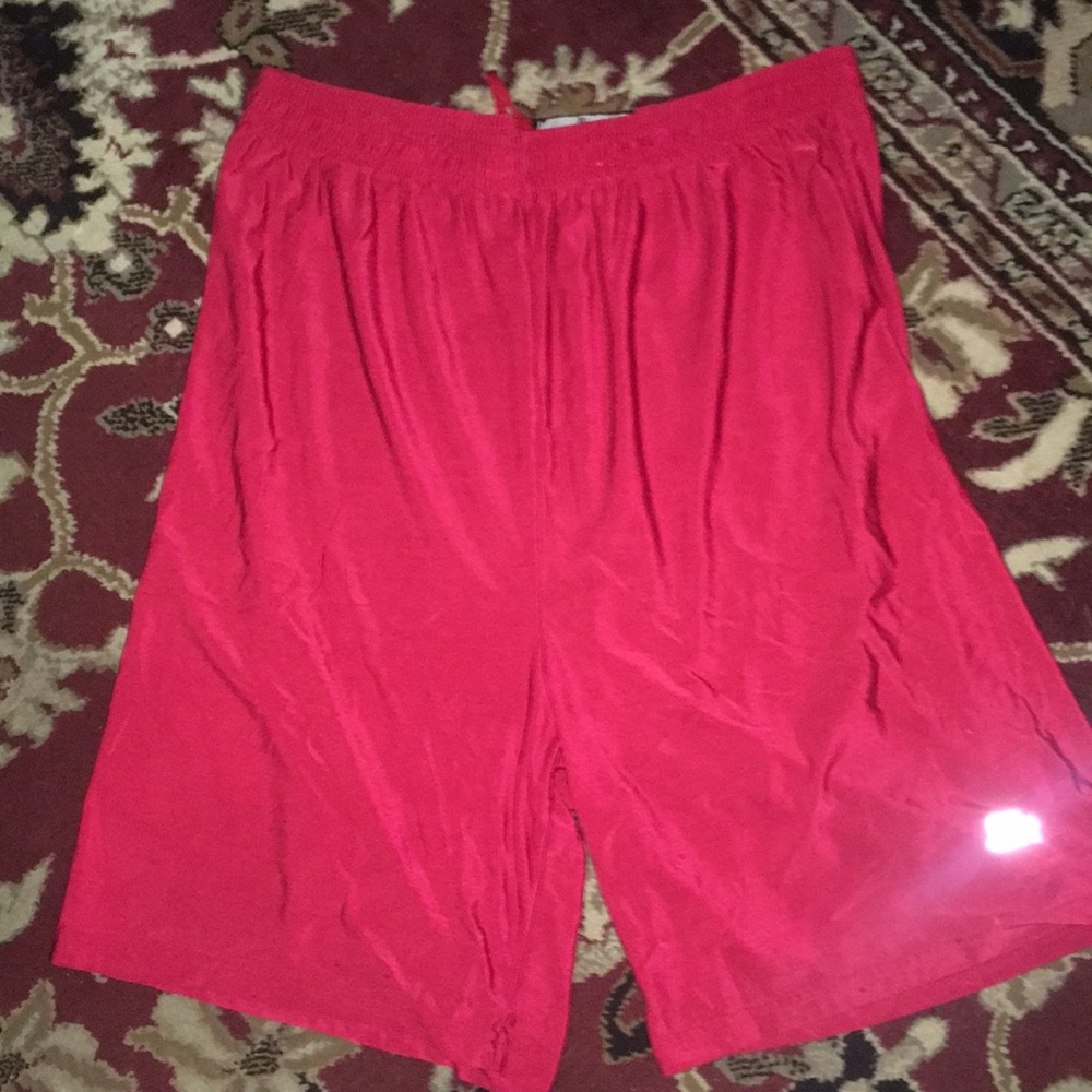 stretch red basketball shorts